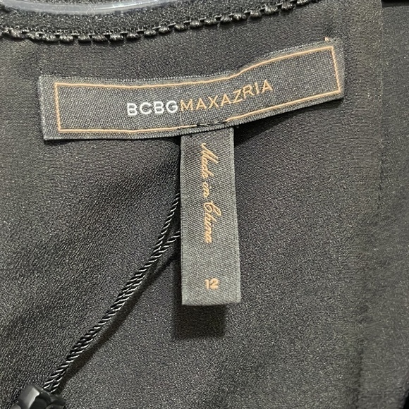 BCBGMaxazria 30% Silk Oversized Black Non Slip Dress Cup Support a107 - Picture 6 of 6